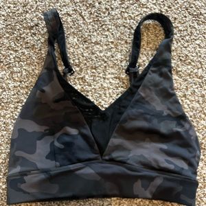 Zyia Forest Camo Adjustable Mesh Bra